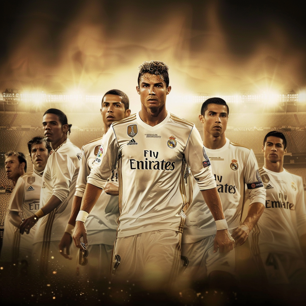 real madrid team in nice filter photo